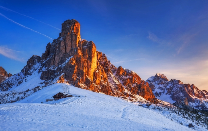 Winter in den Dolomiten