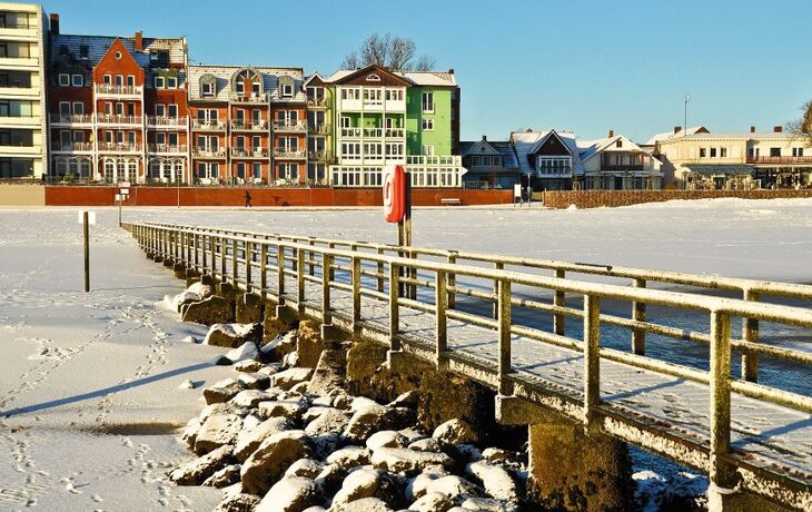 Wyk auf Föhr im Schnee