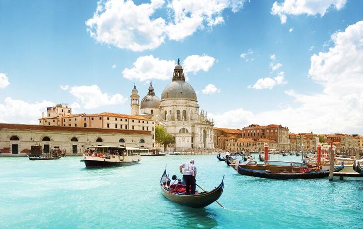 Grand Canal and Basilica Santa Maria della Salute, Venice, Italy