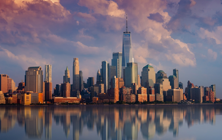 Lower Manhattan in New York City, USA