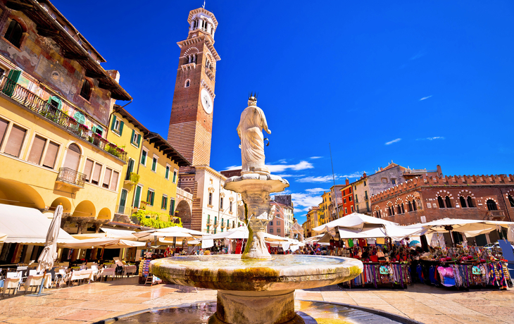 Piazza delle Erbe in Verona