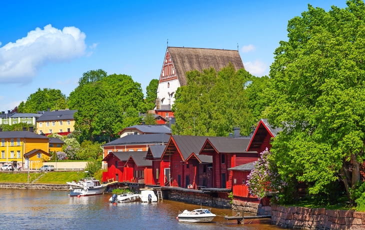 Porvoo - kleine historische Stadt in Finnland