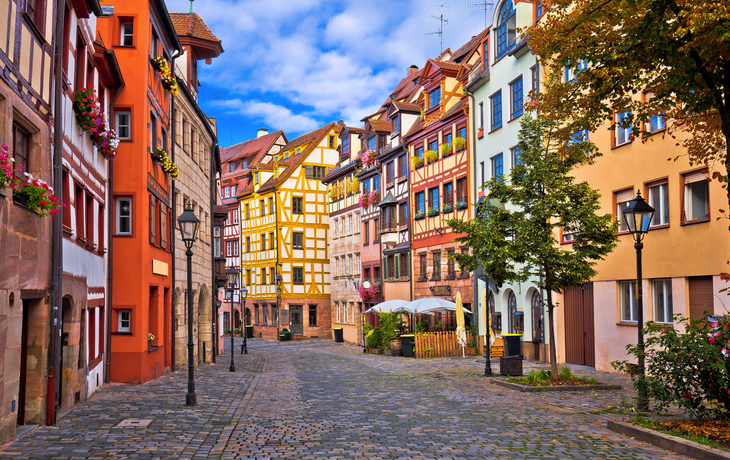 Altstadt von Nürnberg in Bayern, Deutschland