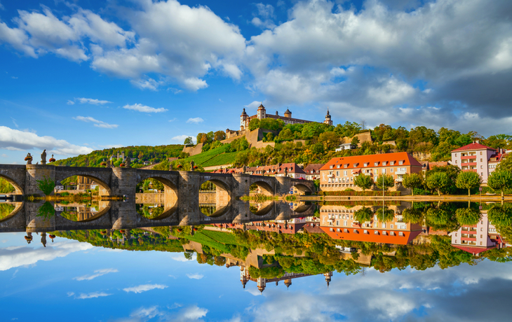 Festung Marienberg oberhalb von Würzburg in Unterfranken, Deutschland