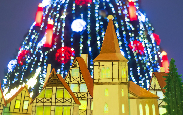 Weihnachtsmarkt in Dortmund am Alten Markt, Deutschland