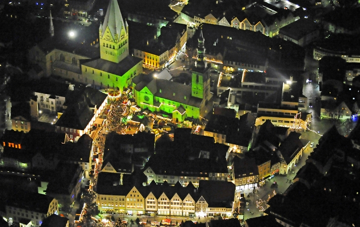 Soest Weihnachtsmarkt Luftbild