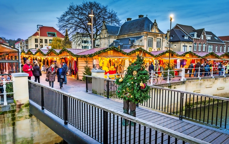 Weihnachtsstadt Valkenburg in den Niederlanden